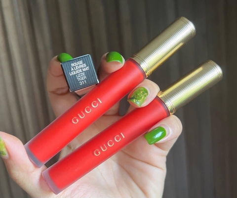 Son kem Gucci 311 đỏ ánh cam
