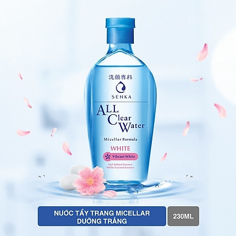 Nước tẩy trang Senka Micellar - White 230ml