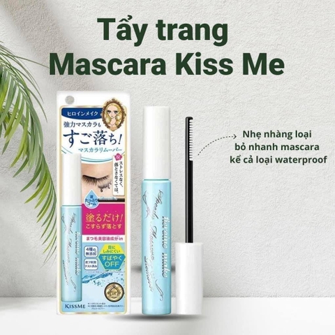 Tẩy trang mi mắt Mascara KissMe Heroine Mascara Speedy Remover 6.6ml