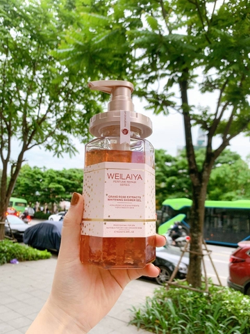 Sữa Tắm Trắng Da Hoa Hồng Damask Weilaiya Grand Rose Extracts Whitening Shower Gel 450ml