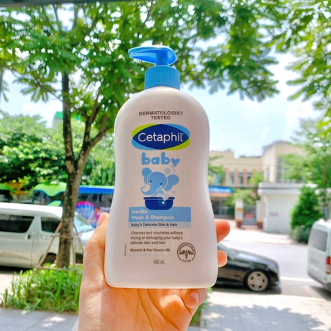 Sữa Tắm Gội Toàn Thân Cetaphil Baby Gentle Wash Shampoo 2in1 400ml