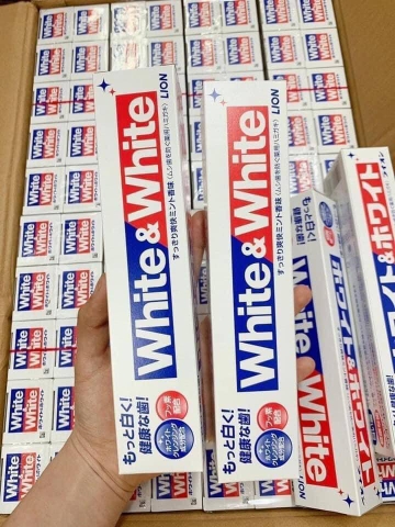 Kem Đánh Trắng Răng White & White Nhật Bản 150G