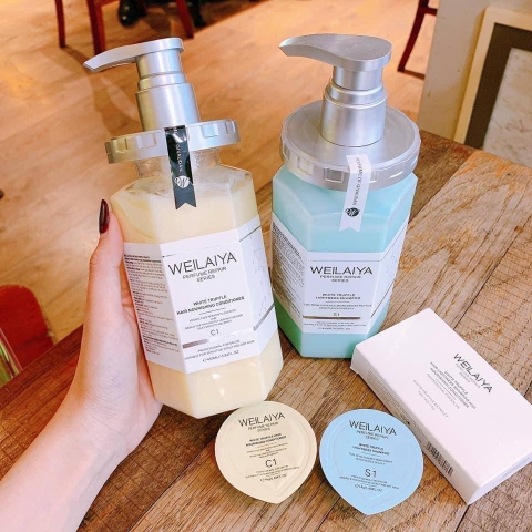 Bộ dầu gội phục hồi đa tầng Nấm Weilaiya Perfume Repair Series