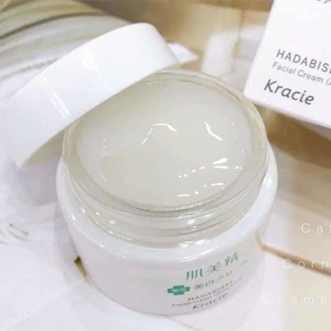 Kem dưỡng trị mụn - trắng da Kracie Hadabisei Facial Cream Nhật Bản