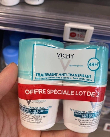 Lăn nách Vichy Pháp màu xanh ngọc