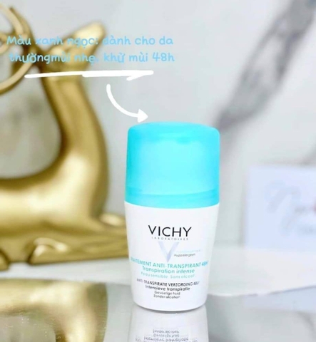 Lăn nách Vichy Pháp màu xanh ngọc