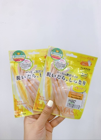 Ủ bong da chết bàn tay HANDMASK BEAUTY WORLD 18ml Nhật Bản