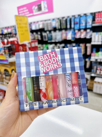 Set 10 chai xịt thơm body BBW