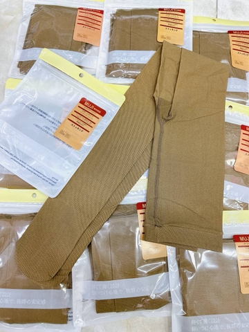 Quần tất 3D lưới MUJI (màu da)