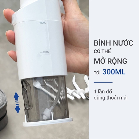 Máy tăm nước Extra Water Tank 4 chế độ KAIYO màu trắng