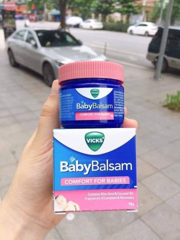 Kem bôi giữ ấm ngực giảm ho BabyBalsam Vicks 50g