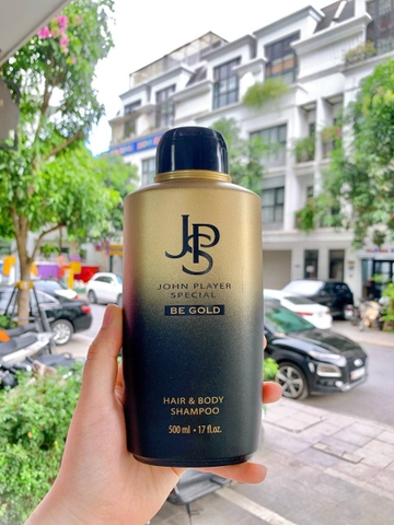 Sữa tắm và dầu gội 2 trong 1 của JPS Be Gold (màu vàng đen)