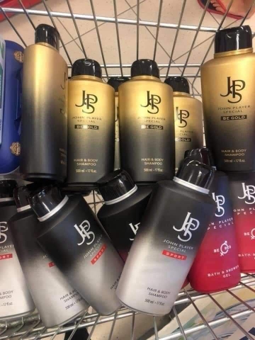 Sữa tắm và dầu gội 2 trong 1 của JPS Sport (chai xám đen)