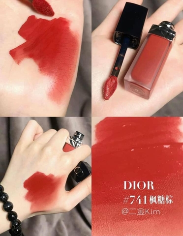 Son kem dior màu 841 đỏ cam