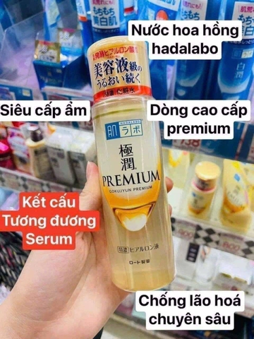 Nước hoa hồng Hadalabo vàng 170ml