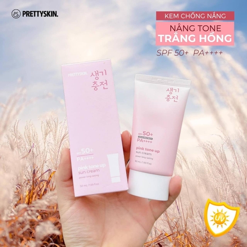 Kem chống nắng Prettyskin màu hồng