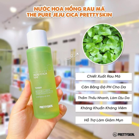 Toner rau má Prettyskin 250ml Hàn Quốc