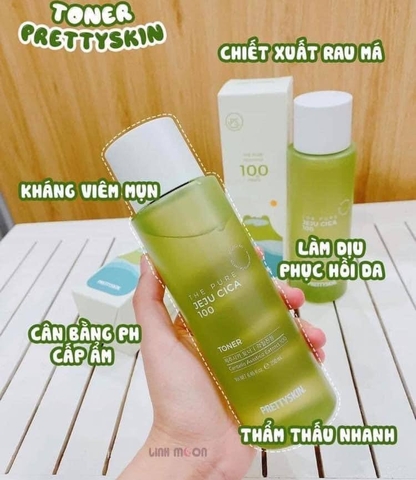 Toner rau má Prettyskin 250ml Hàn Quốc