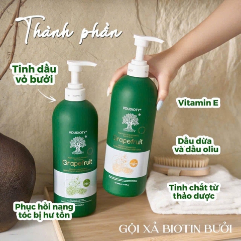 Cặp gội xả Biotin Collagen Bưởi