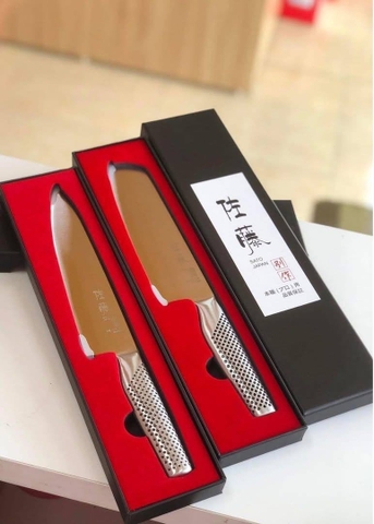 Dao thái Sato Nhật Bản thép trắng đúc nguyên khối