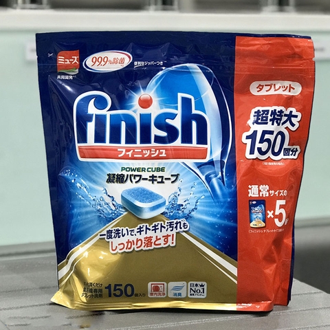 Viên rửa bát Finish Nhật Bản túi 150 viên