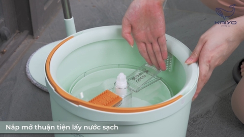 Cây lau nhà tách nước bẩn thông minh Kaiyo của Nhật