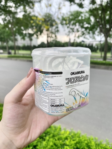 TĂM CHỈ NHA KHOA OKAMURA HỘP 40 CÂY NHẬT BẢN