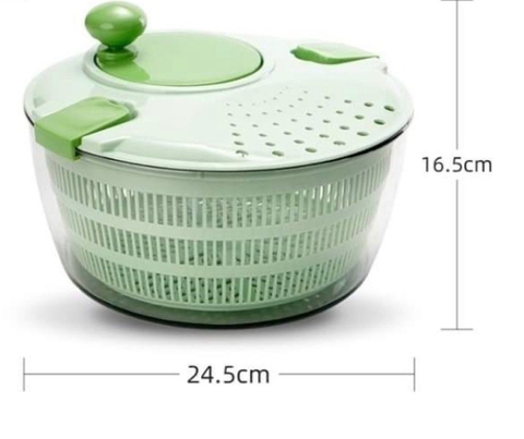 Rổ quay rau xuất Nhật màu xanh mint size 24.5cm