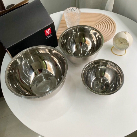 Sét 3 âu trộn inox xuất xịn Zwilling