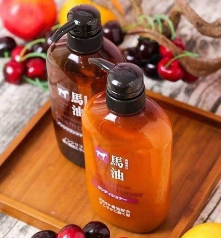 Bộ gội xả từ mỡ ngựa Horse oil Nhật Bản