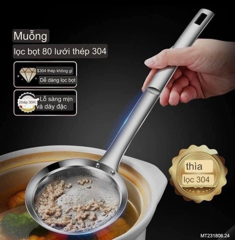 Muôi lọc rây lỗ inox 304