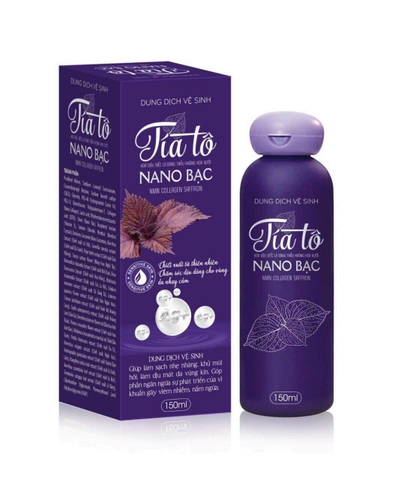 Dung Dịch Vệ Sinh Tía Tô NANO BẠC 150ml