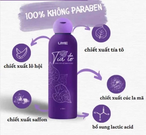 Dung Dịch Vệ Sinh Tía Tô UME 150ml