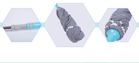 Cây lau tự vắt trợ lực xoắn tay siêu nhẹ twist mop max