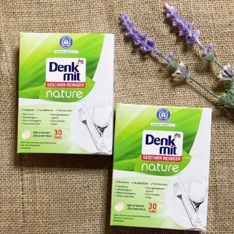 Viên rửa bát hương thiên nhiên Denkmit 30 viên