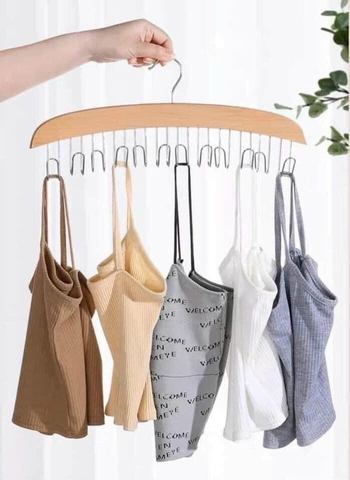 Móc gỗ treo quần áo đa năng