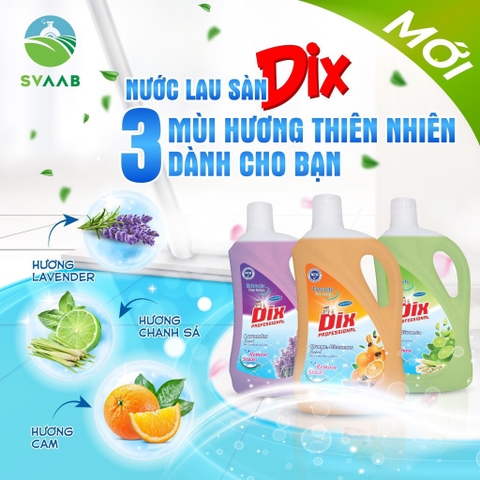 Nước lau sàn DIX can 2L