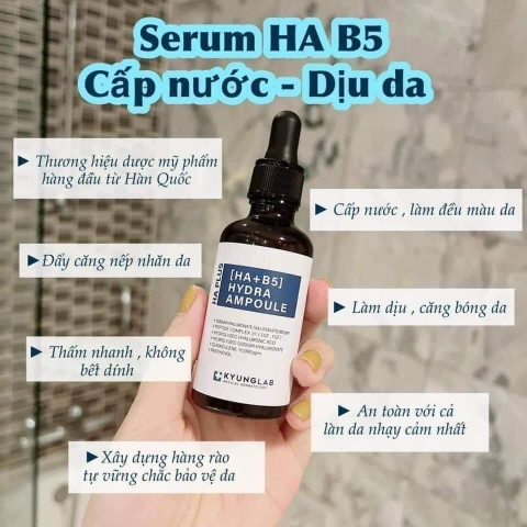 Tinh chất cấp ẩm phục hồi Serum HA + B5 Hydra KYUNGLAB căng bóng da 50ml