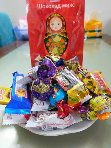 Kẹo mix búp bê của Nga gói 450gr