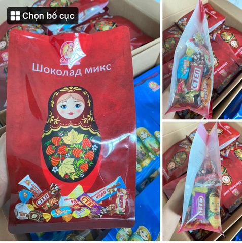 Kẹo mix búp bê của Nga gói 450gr