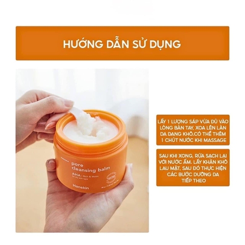 Sáp Tẩy Trang Hanskin AHA Cleansing Balm & Blackhead hũ 80gr