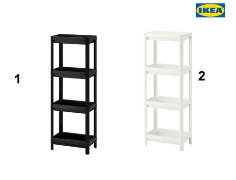 KỆ ĐỂ ĐỒ 3 TẦNG CÓ BÁNH XE ĐẨY VESKEN – HÀNG IKEA