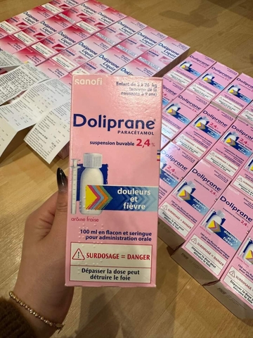 Siro hạ sốt Doliprane Pháp