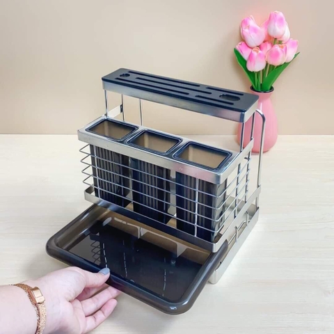 Kệ gài dao thớt GI-Home KT27 kích thước 23cm x 17cm x 24cm