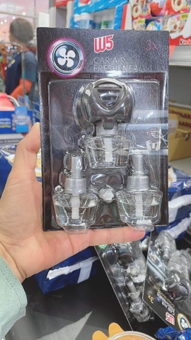 Vỉ 3 chai Nước hoa ô tô W5