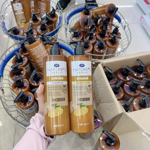 Cặp dầu gội xả gừng Thái Lan