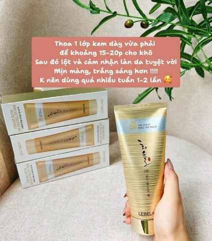 Mạt nạ đông y chiết xuất vàng 24K LEBELAGE Hàn Quốc