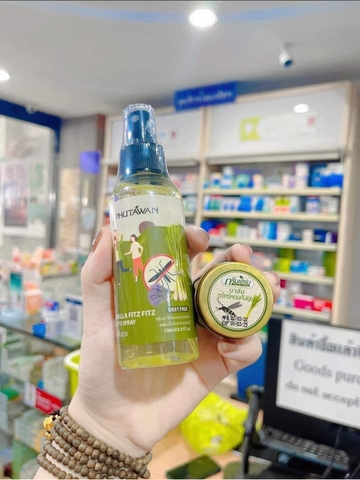 Tinh dầu xịt chống muỗi Phutawan Citronella Thái Lan
