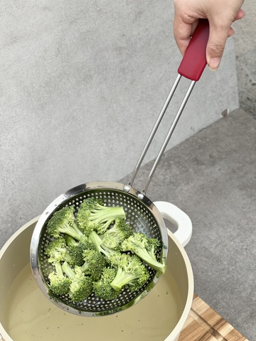 Muôi lọc rây lỗ inox 304 Kaiyo Nhật 16.5cm