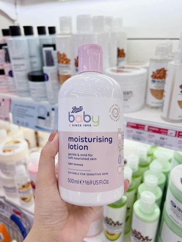 Lotion dưỡng ẩm cho bé BOOTS BABY Moisturing Thái Lan 500ml